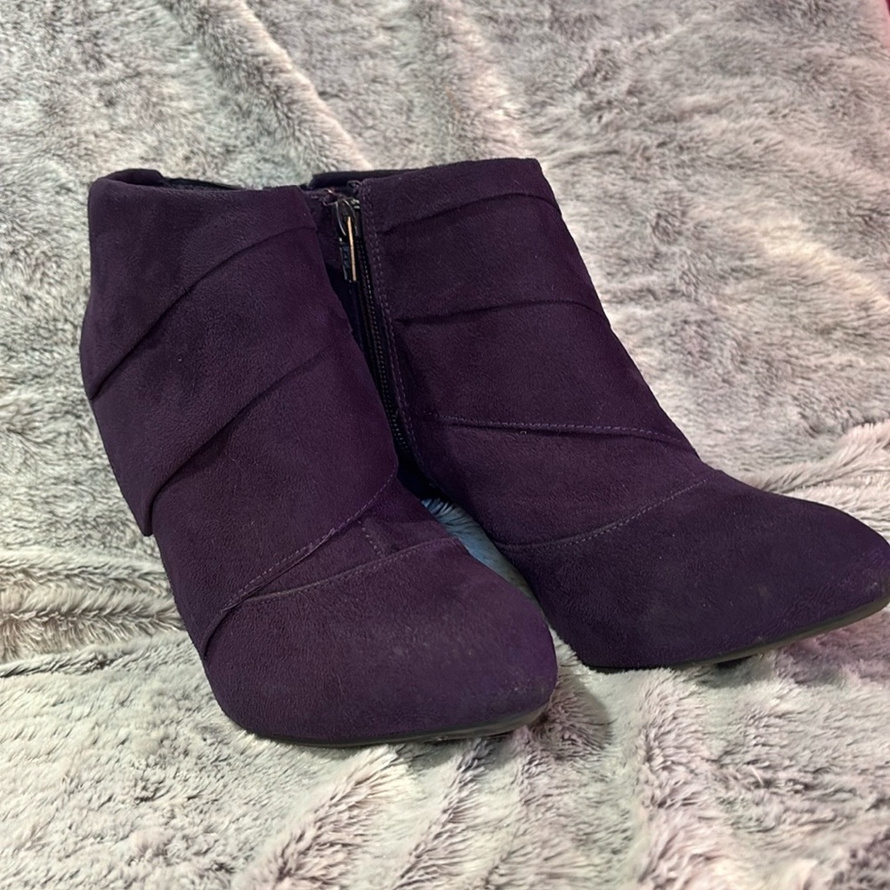 Fiona Sasha Purple Booties